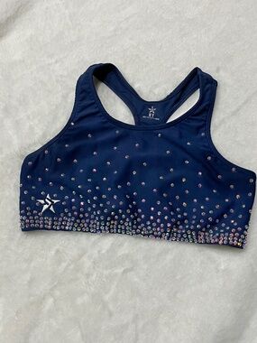 Rebel Athletic BRA IN NAVY CRYSTAL